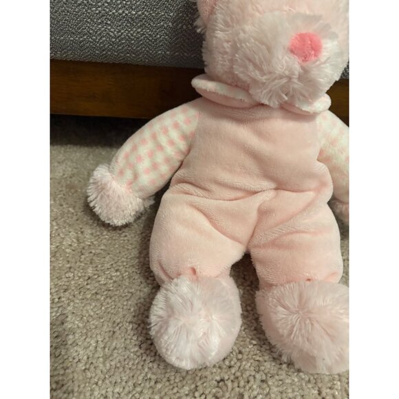 Russ Rattle Pals Soft Pink Plush Teddy Bear w Rattle Inside‎ 12" tall - Picture 4 of 9
